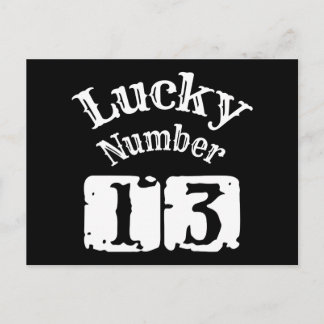13 - Lucky Number 13 Tur Vykort
