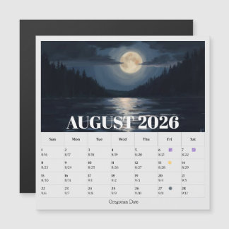 13-månaders månfas zodiakalen augusti Kalender