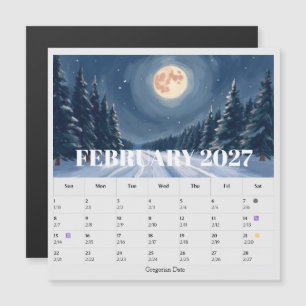 13-månaders månfas Zodiakalen februari Kalender