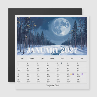 13-månaders månfas zodiakalen januarikalender