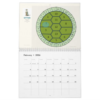 13-Månaders Sköldpaddskalender 2026 | Månfaser & V Kalender