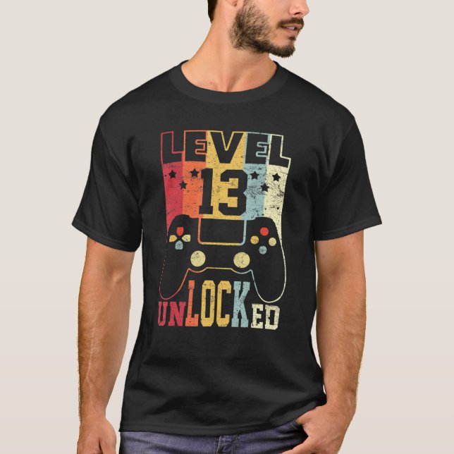 13 Olåst sjöräddningsspel på nivå 13 13:e bir T Shirt (Framsida)