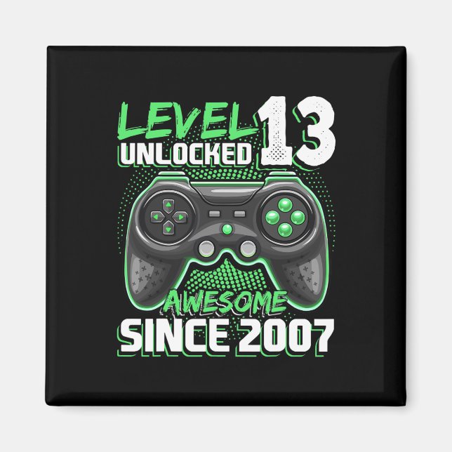 13 Olåst videospel för Fantastisk 2007 13:e födels Magnet (Framsidan)