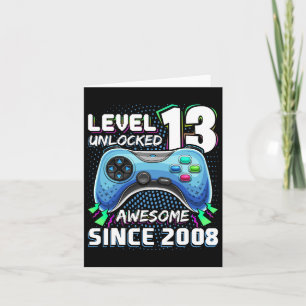 13 Olåst videospel för Fantastisk 2008 13:e födels Kort