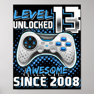 13 Olåst videospel för Fantastisk 2008 13:e födels Poster