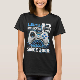 13 Olåst videospel för Fantastisk 2008 13:e födels T Shirt