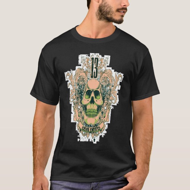 13 Ondskefull Entitet T Shirt (Framsida)