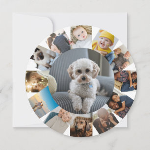 13 Personlig för fotokollage Julkort