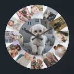 13 Personlig för fotokollage Stor Klocka<br><div class="desc">13 Fotokollage-Personligens mallklocka ...  lägg bara till egna foton till den underbara väggklockan ...  som är lätta att anpassa ...  anpassadets fotomallklocka från Ricaso - perfektens presentidéer</div>