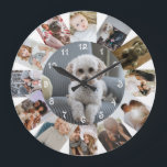 13 Personlig för fotokollage Stor Klocka<br><div class="desc">13 Fotokollage-Personligens mallklocka ...  lägg bara till egna foton till den underbara väggklockan ...  som är lätta att anpassa ...  anpassadets fotomallklocka från Ricaso - perfektens presentidéer</div>