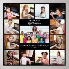 13 Photo Collage Music Teacher Personlig Gift Poster