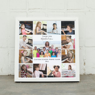 13 Photo Collage Music Teacher Personlig Gift Poster