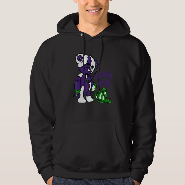 13 Retro Court Purple Match Number 23 Drip Broken  Hoodie (Framsida)