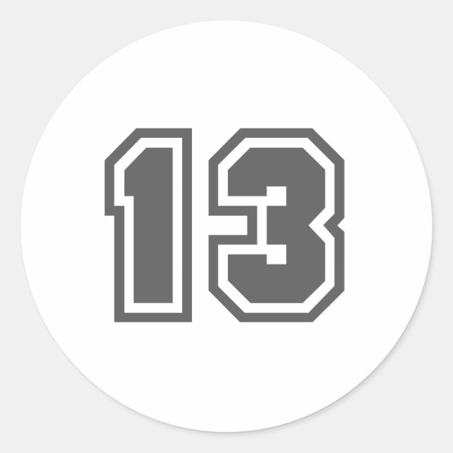 13 RUNT KLISTERMÄRKE (Framsida)