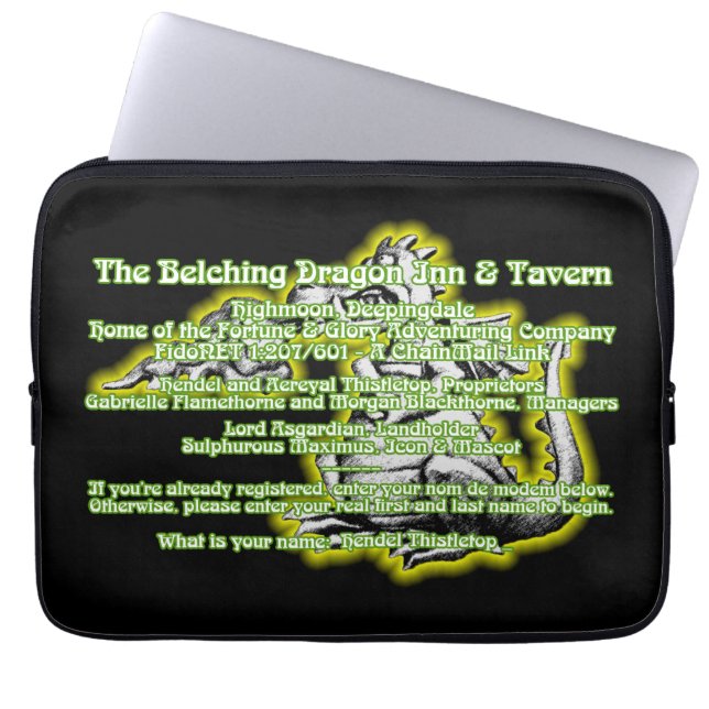 13" TBD-laptop sleeve (Framsidan)