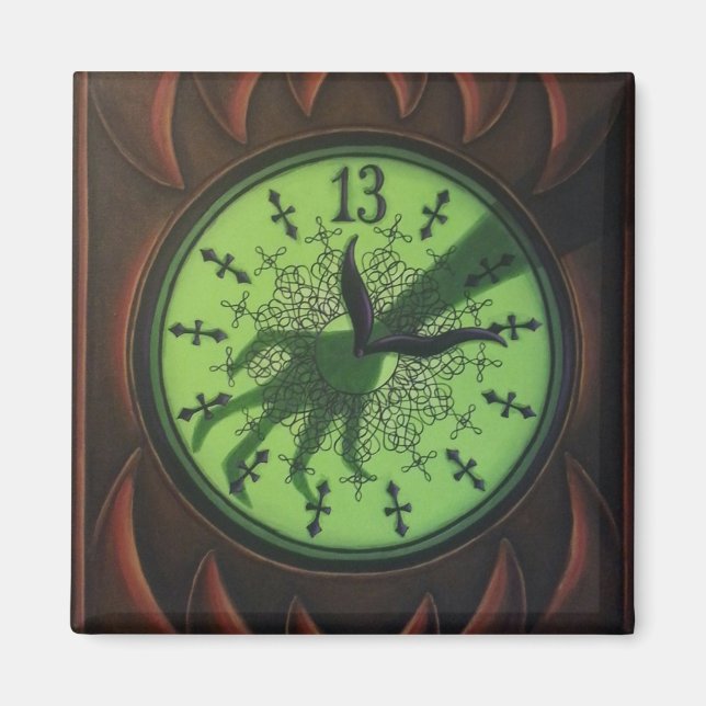 13 timmars klocka magnet (Framsidan)