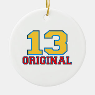 13 Ursprunglig födelsedagsdesign Julgransprydnad Keramik