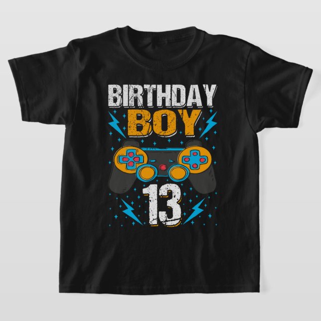 13 Video Game Controller-spelare 13:e B T Shirt (Laydown)