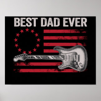 13 Vintage Betsy Ross Gitarr Pappa Familj Matchand Poster