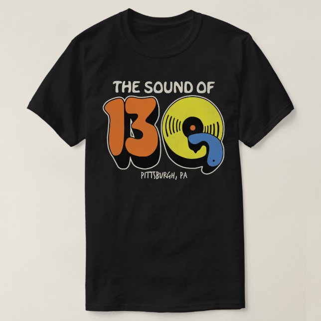 13Q Pittsburgh Retro Defunct Radio Station 1 T Shirt (Design framsida)