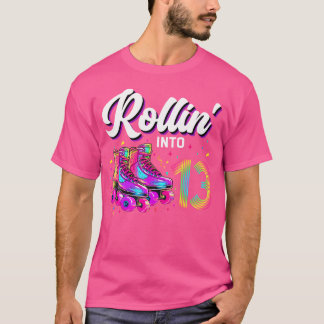 13Th Birthday Girl 13 Year Old Roller Skate Skatin T Shirt