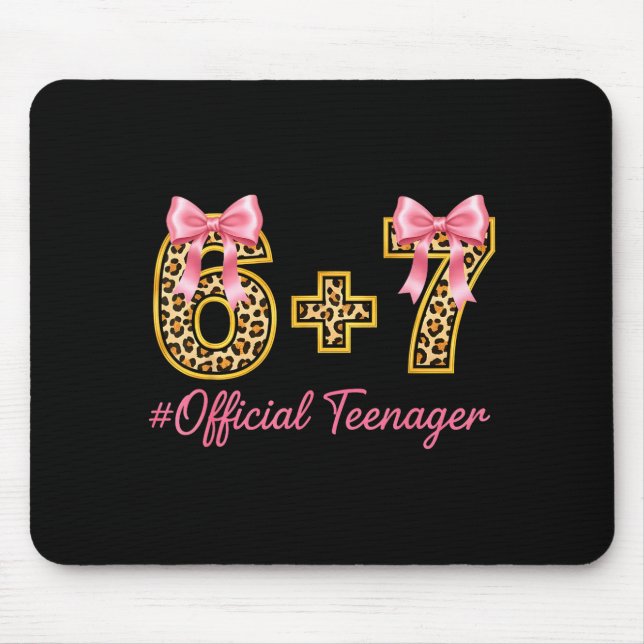 13th Birthday Girl Nk Coquette Bow Leopard 6+7 Yea Musmatta (Framsidan)