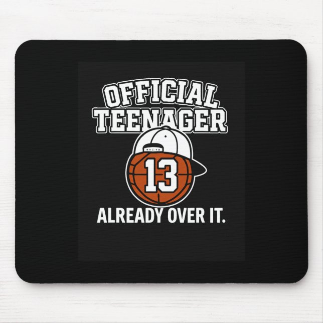 13th Birthday Official Teenager Funny Teen Sketll  Musmatta (Framsidan)