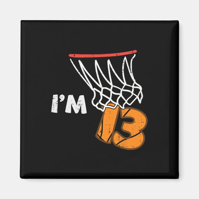 13th Birthday Sketll Im 13 Thirteen Year Old Bday  Magnet (Framsidan)