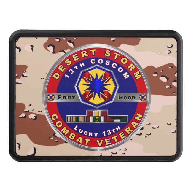 13th Corps Support Command Desert Storm Veteran Dragkroksskydd (Framsidan)