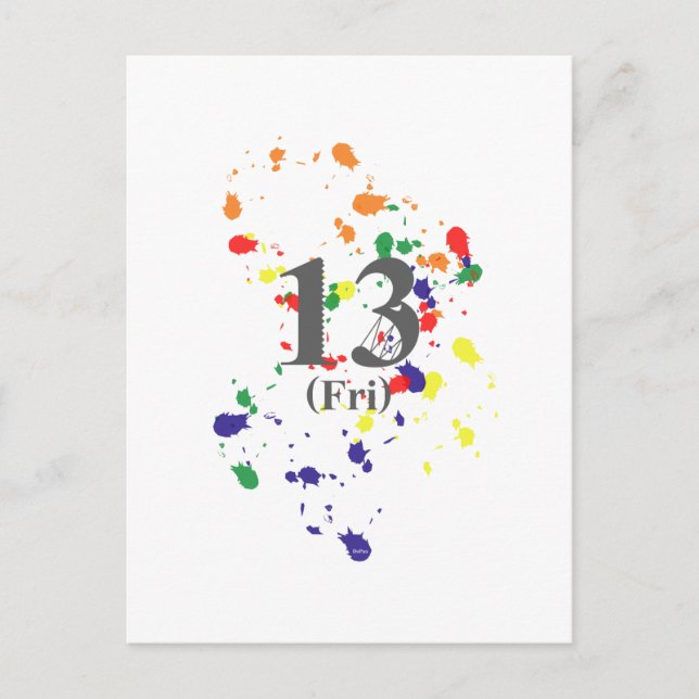 13th Fredag Vykort (Framsida)