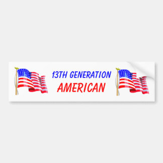 13th Generationamerikan Bildekal