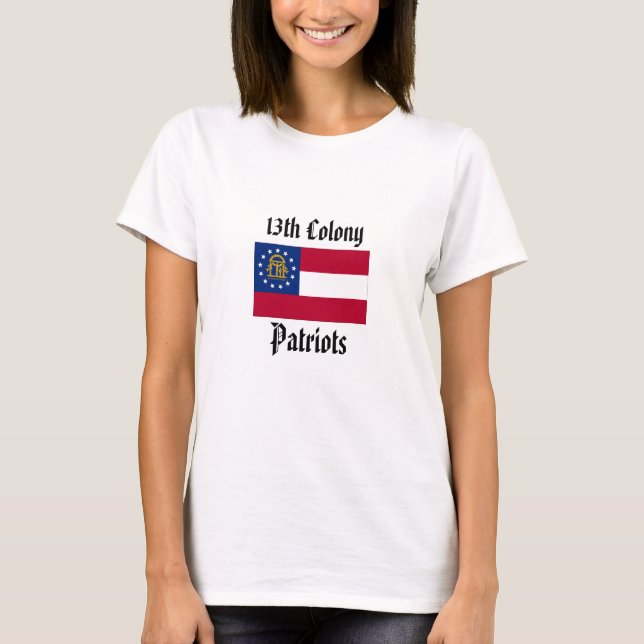 13th Kolonipatrioter - kvinnor passade T Shirt (Framsida)