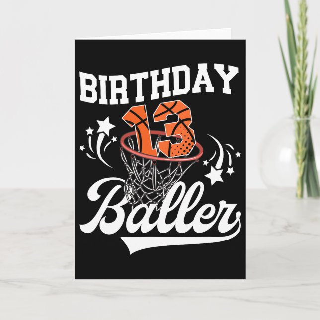 13th Sketll Birthday Thirteen Year Old Sketll Play Kort (Framsida)