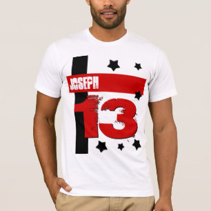 13th SVART V5 för VIT för Tee