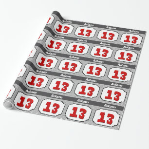 13th Utsmyckad ram för födelsedag för honom RÖ Presentpapper