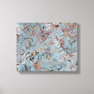 13x11 Akrylmålning av smält iskräm Canvastryck