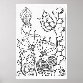 13x19-färgning poster spindel