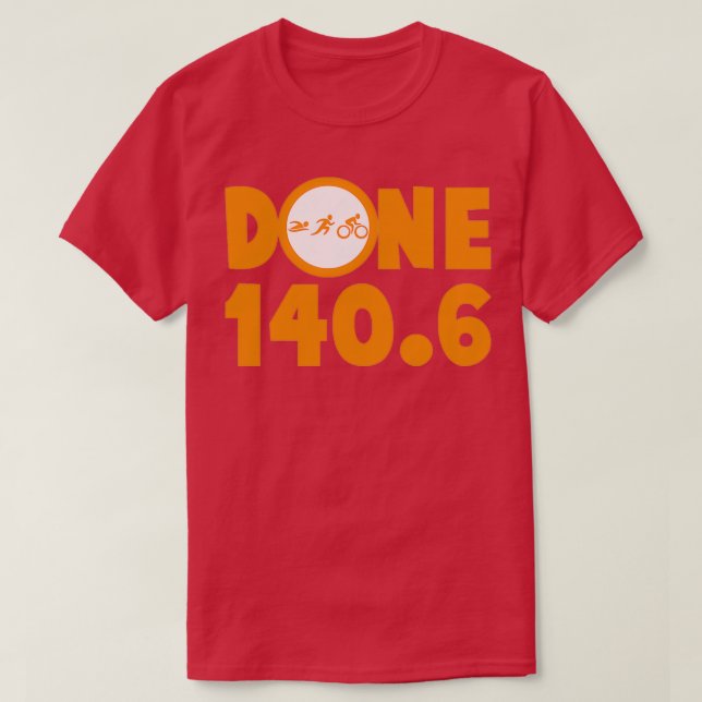 1406 Trimcykling Springa Simma Finisher Funny Gift T Shirt (Design framsida)