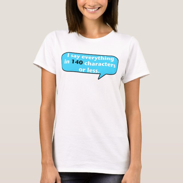 140 tecken tee shirt (Framsida)