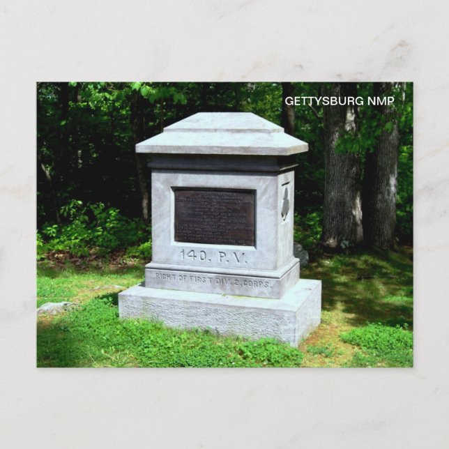 140TH P.V. MONUMENT VYKORT (Framsida)