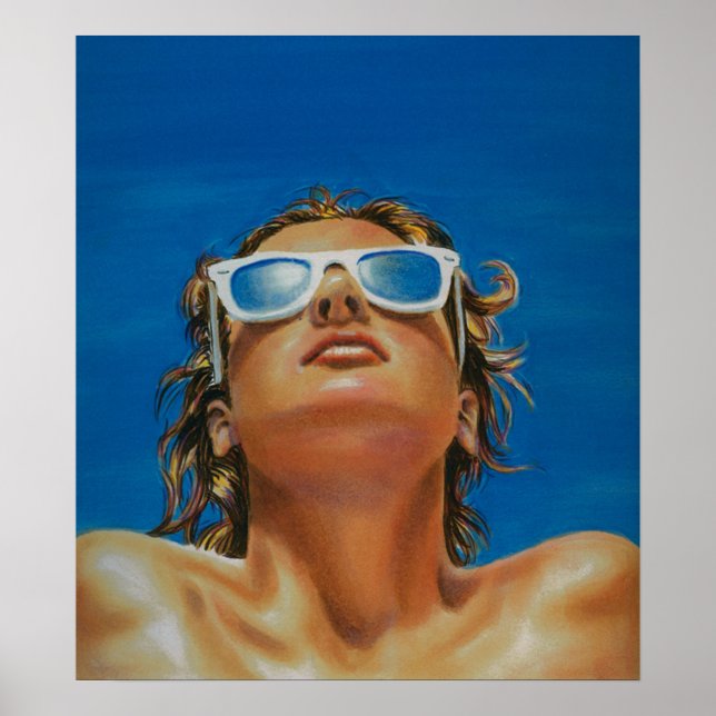 141168 KVINSOMMER MODE STIL SUNGLASSER ATTIT POSTER (Framsidan)