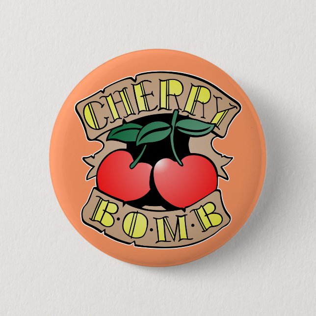 1413032011 Cherry Bomb Inverso (Rocker & Kustom) Knapp (Framsida)
