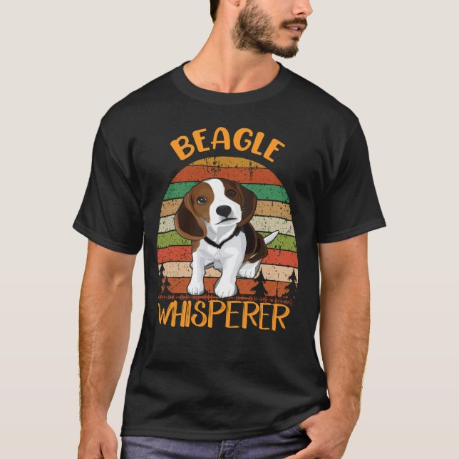141 Beagle Whisperer T Shirt (Framsida)