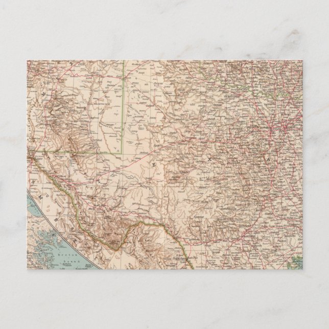 14344 NM, Okla, Tex Vykort (Framsida)