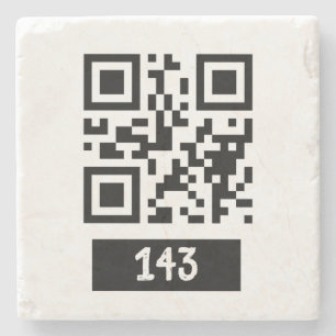 143 hemligt QR-kodmeddelande, avkoda det och säg d Stenunderlägg
