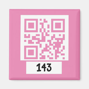 143 hemligt QR-kodmeddelande, avkoda det, säg det. Magnet