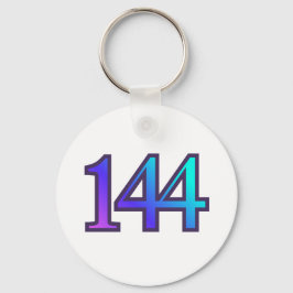144 Angel Number Confirmation Nyckelring