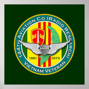 144:e Avn Co RR 3 - ASA Vietnam Poster