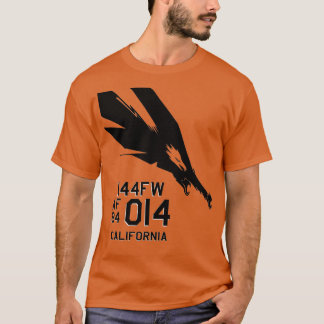 144:e FW Fighter Vinge F15 Militär Pilot Kaliforni T Shirt