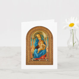 1470 Botticelli Madonna och barn på tron Kort